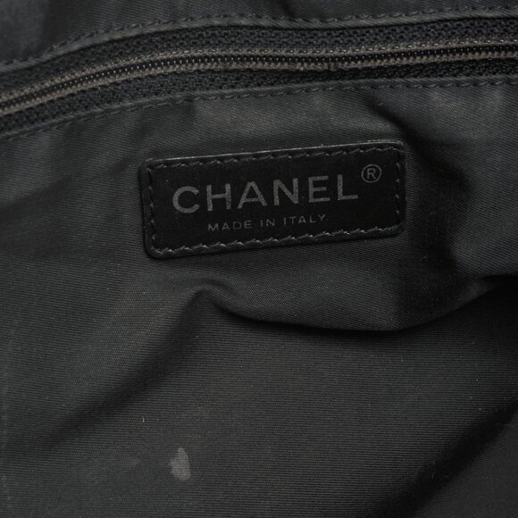 Chanel Travel Line Black Nylon CC-Jacquard Tote - Picture 10 of 10